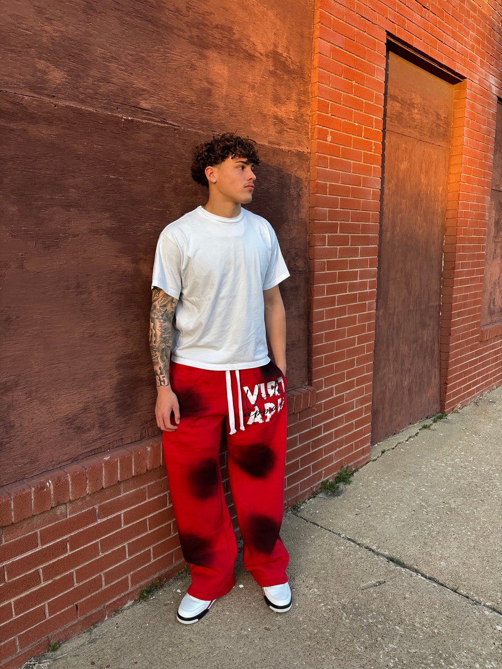 RED "HIDDEN TREASURE" SWEATPANTS